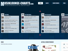 Tablet Screenshot of musiklounge-charts.com
